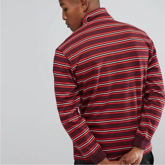 Adidas Originals Quarter Zip Long Sleeve Top Medium - Picture 2 of 8